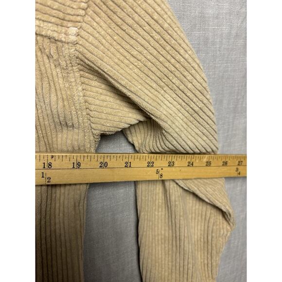 Faherty Corduroy Shirt Jacket Womens S Tan Spruce Peak Outdoor Chore Shacket Top - Picture 8 of 8